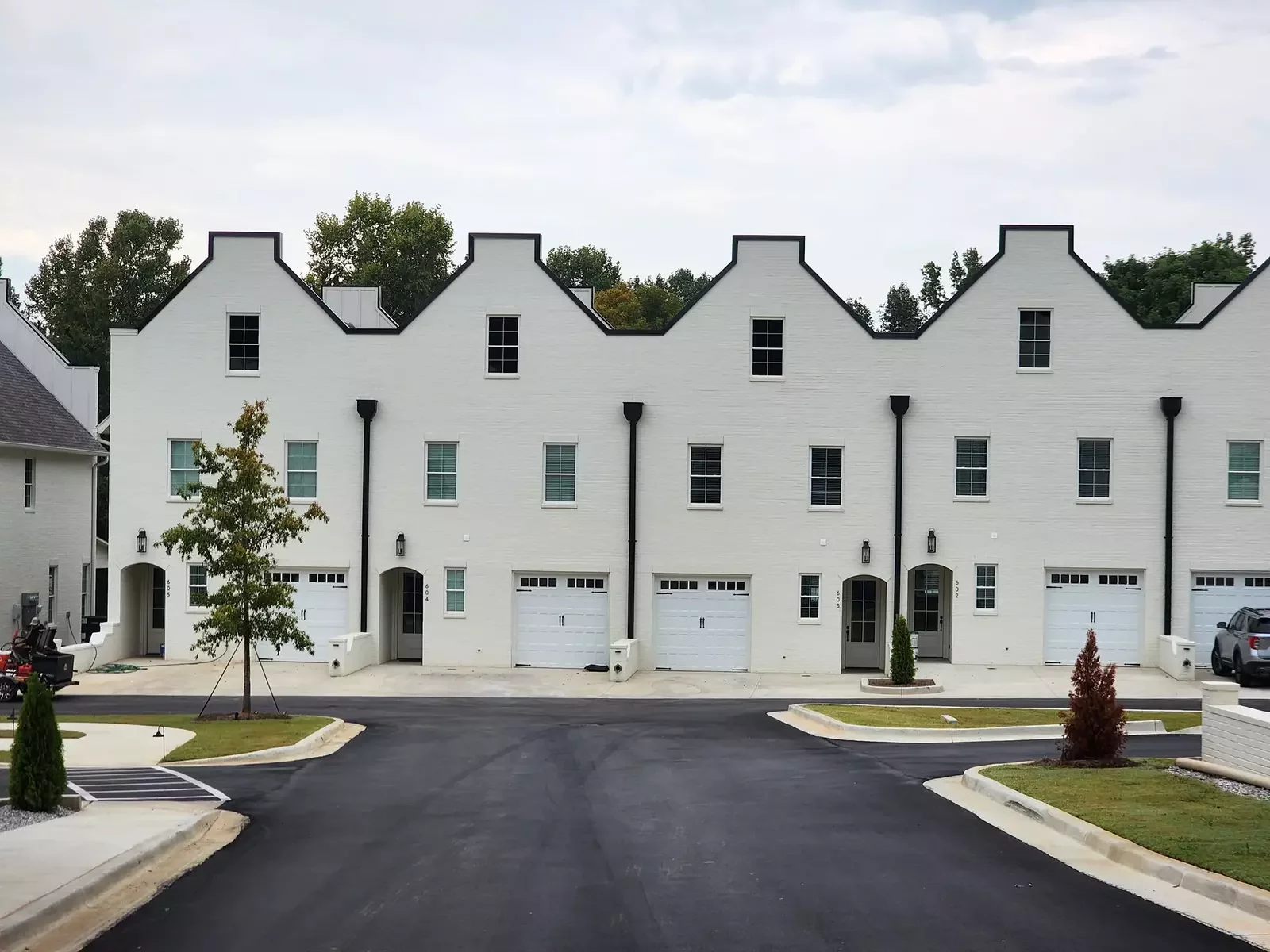Gabled Townhomes Streetscape
